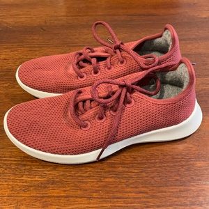 Allbirds Tree Runners Maroon Women’s Size 8